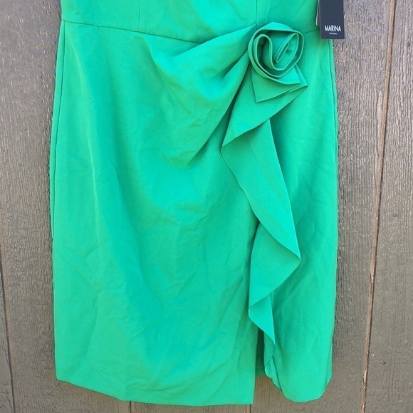 Marina green dress size 12 NWT - Picture 3 of 10